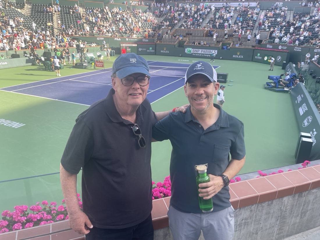 Jim Twerdahl and Kevin Berson at the BNP Paribas Open, Indian Wells